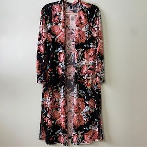 Torrid Watercolor Floral Long sleeve Studio Duster